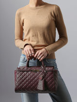 Satchel Idra Guess Violet idra GG815706-vue-porte