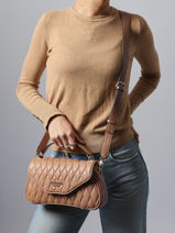 Crossbody Bag Valla Guess Beige valla QG812220-vue-porte