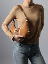 Shoulder Bag Erenia Leather Guess Brown erenia SB783818-vue-porte