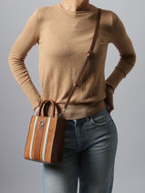 Crossbody Bag Erenia Leather Guess Brown erenia SB783875-vue-porte