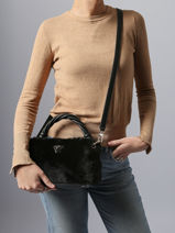 Sac Bandoulire Shaida Polyester Guess Noir shaida WG814311-vue-porte