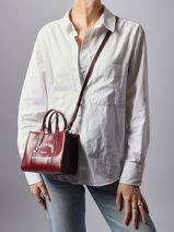 Sac Bandoulire Rsg Polyester Karl lagerfeld Violet rsg A4W50015-vue-porte