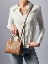 Sac Bandoulire Rsg Polyurethane Karl lagerfeld Marron rsg A4W30266-vue-porte