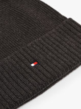 Bonnet Tommy hilfiger Gris th flag AM12796-vue-porte