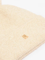 Beanie Tommy hilfiger Beige th pom pom  AW17855-vue-porte