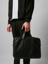 Briefcase Arthur 3 Compartments Arthur & aston Black johany 5-vue-porte