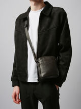 Crossbody Bag Lancaster Brown soft vintage homme 24-vue-porte