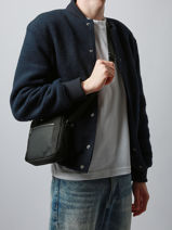 Crossbody Bag Serge blanco Black control CTL13012-vue-porte