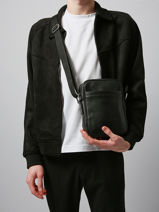 Crossbody Bag Serge blanco Black baltimore BAL13009-vue-porte