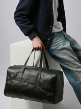 Travel Bag Vintage Paul marius Black vintage CABINE-vue-porte