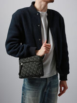 Sac Bandouli�re Unstructured Polyester Recycl� Calvin klein jeans Noir unstructured 4G3175G-vue-porte