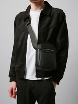 Crossbody Bag Monogram Tommy hilfiger Black monogram AM13493-vue-porte