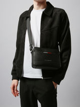 Crossbody Bag Tommy hilfiger Black central AM13489-vue-porte