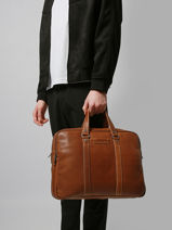 Briefcase Arthur 3 Compartments Arthur & aston Brown johany 5-vue-porte