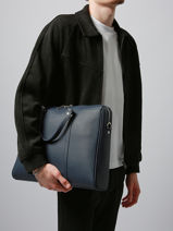 Ccrossbody Business Bag Arthur & aston Blue nelson 2-vue-porte