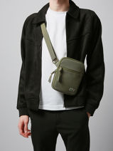 Sac Bandoulire Lcst Lacoste Vert lcst NH3307LV-vue-porte