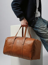 Travel Bag Vintage Paul marius Brown vintage CABINE-vue-porte