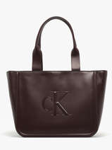 Sac Port paule Bold Monogram Calvin klein jeans Marron bold monogram 4F3218G