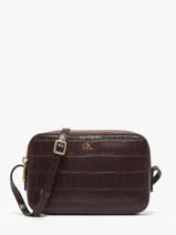 Shoulder Bag Croc Embossed Mono Calvin klein jeans Brown croc embossed mono 4F3285G