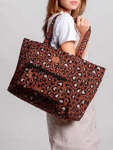 A4 Size Shoulder Bag Adventurer Recycled Polyester Cabaia Brown adventurer TOTEBAGL-vue-porte