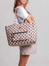 A4 Size Shoulder Bag Adventurer Recycled Polyester Cabaia Beige adventurer TOTEBAGL-vue-porte