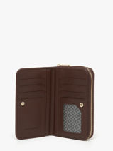 Carolina Wallet Lulu castagnette Brown zip CAROL035-vue-porte