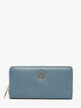 Wallet Zip Lulu castagnette Blue zip CHRYS033
