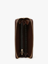 Wallet Lulu castagnette Brown zip CHRYS033-vue-porte