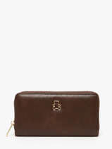Wallet Lulu castagnette Brown zip CHRYS033