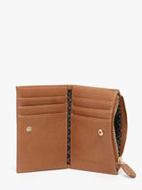 Wallet Lulu castagnette Brown zip CAPOR036-vue-porte