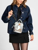 Crossbody Nano Bag Lucky Star Cabaia Silver lucky star STA-vue-porte