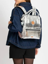 Backpack Adventurer S Lucky Star Cabaia Silver lucky star STA-vue-porte