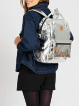 1 Compartment Backpack With 13" Laptop Sleeve Cabaia Silver lucky star STA-vue-porte