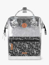 1 Compartment Backpack With 13" Laptop Sleeve Cabaia Silver lucky star STA