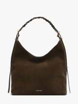 Grand Sac Hobo Jess En Cuir Velours Vanessa bruno Vert jess 29V40917