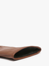 Gloves Isotoner Brown women gloves 85264-vue-porte