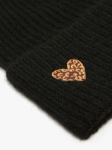 Beanie Pieces Black niva 17153233-vue-porte