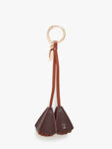 Leather Fleurs Bag Charm Vanessa bruno Brown charms 13V42996