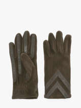 Gloves Isotoner Green women gloves 85255