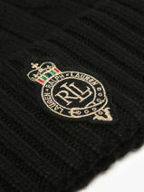 Bonnet Lauren ralph lauren Noir textile 54P04455-vue-porte