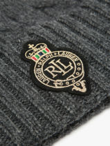 Beanie Lauren ralph lauren Gray textile 54P04455-vue-porte