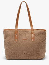 Sac Port� �paule A4 Polaire Miniprix Marron polaire S031