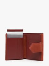 Wallet Leather Yves renard Orange nubuck 26682-vue-porte