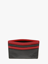 Card Holder Leather Yves renard Black bicolor 242-vue-porte