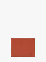 Wallet Bicolor Leather Yves renard Orange bicolor 2408