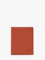 Wallet Leather Yves renard Orange bicolor 2437