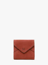 Wallet Leather Yves renard Orange nubuck 26680