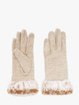 Gants Isotoner Beige women gloves 85358