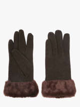 Gloves Isotoner Brown women gloves 85358