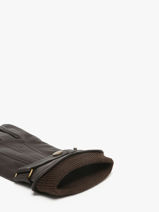 Gloves Isotoner Brown men gloves 85234-vue-porte